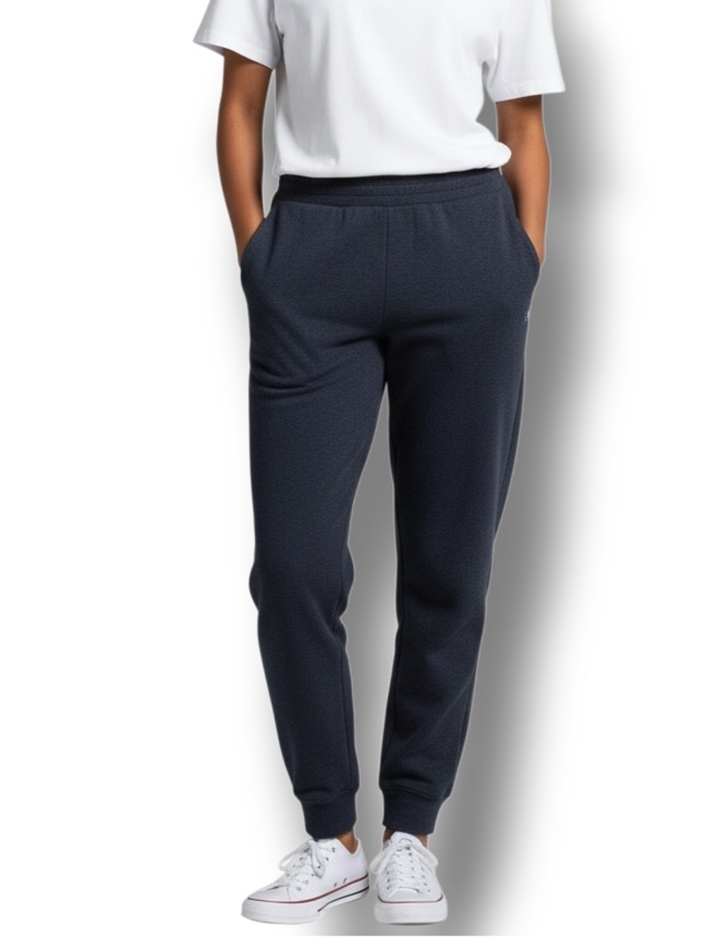 Eddie Bauer Women’s Lightweight Soft Fleece Lounge Joggers Scottish Blue XL